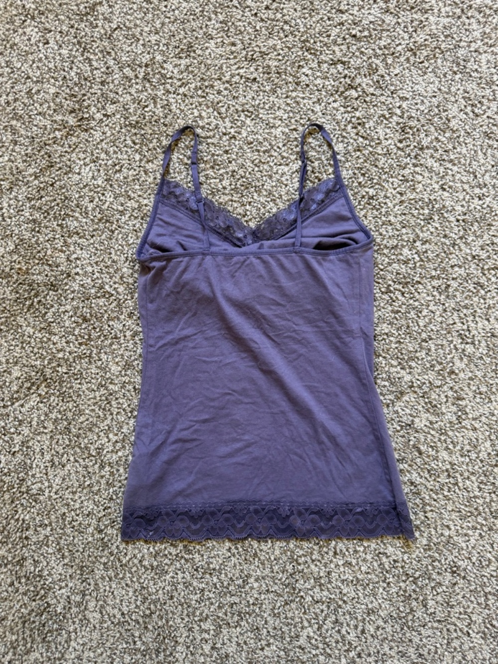 ‼️SOLD ‼️Purple Lace Tank Top - Picture 2 of 3